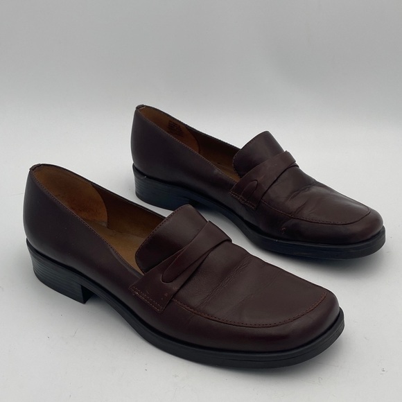 Vintage Naturalizer Brown women Loafers moccasin shoe 11M leather Y2K casual - Picture 2 of 13